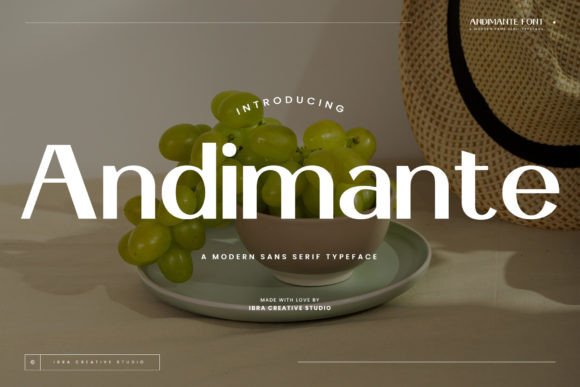 Andimante Typeface Review for Modern Branding