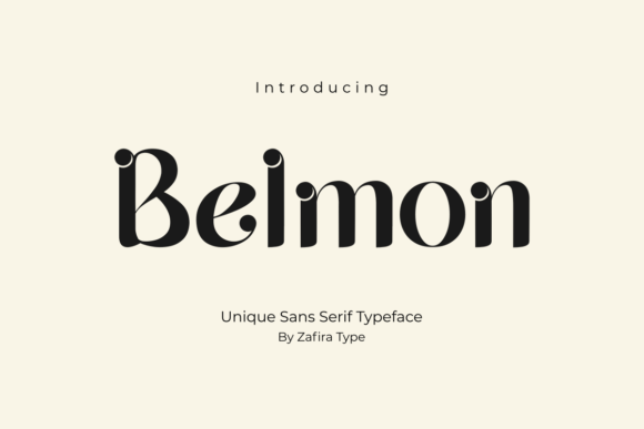 Belmon: A Modern Sans Serif Typeface for Editorial Design