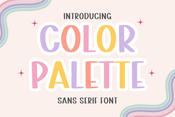 Color Pallete: A Joyful Sans Serif Typeface