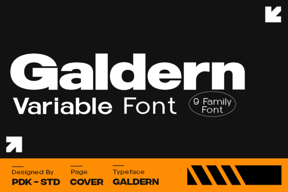 Galdern Typeface for Modern Web Design