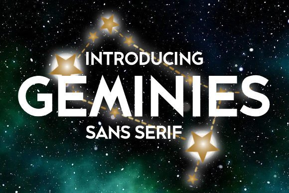 Geminies Font: Stylish Sans Serif for Crafters