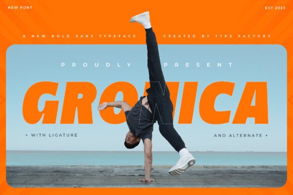 Gronica Typeface for Bold Brand Identity