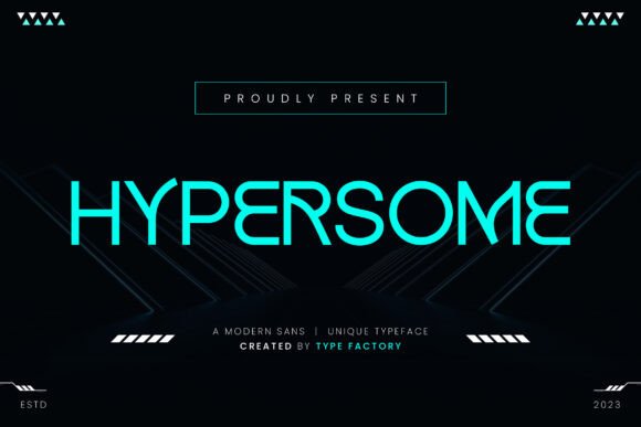 Hypersome Typeface for Modern Business Branding