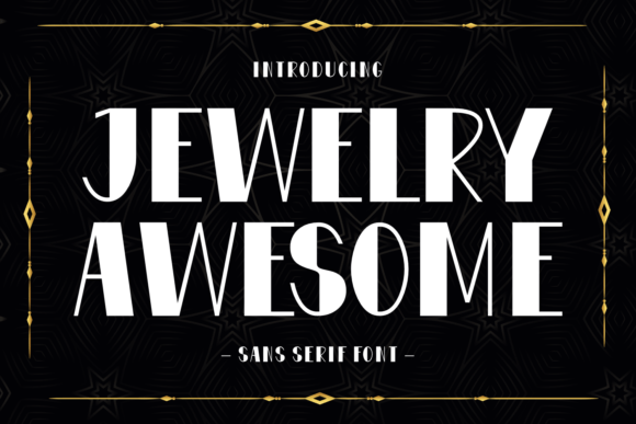 Jewelry Awesome Font for Elegant Campaigns