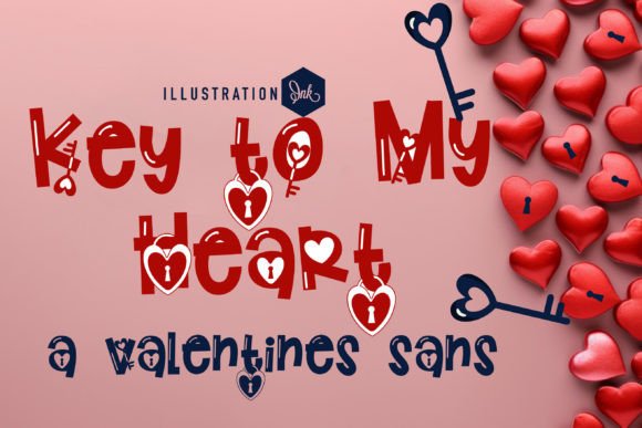 Key to My Heart: A Whimsical Sans Serif Typeface