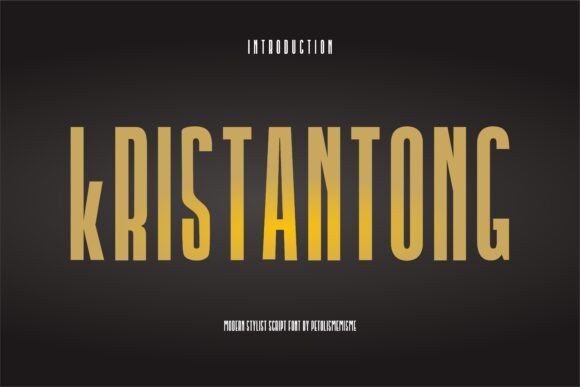 Kristantong: A Modern Sans Serif Typeface for Makers