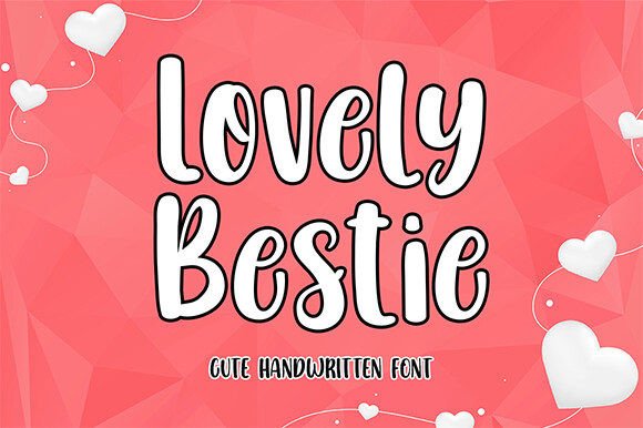 Lovely Bestie: The Sweet Sans Serif Font for Digital Brands
