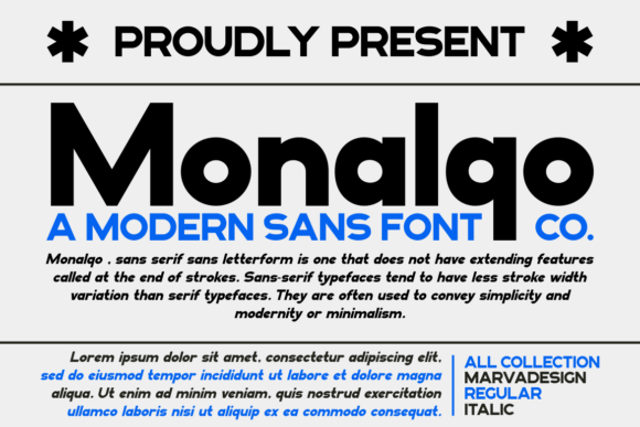 Monalqo Font: Clean Sans Serif for Crafters