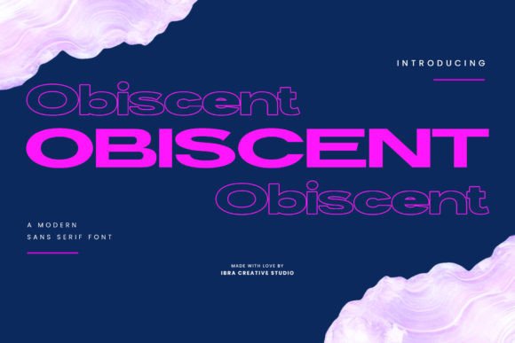 Obiscent Typeface for Professional Branding