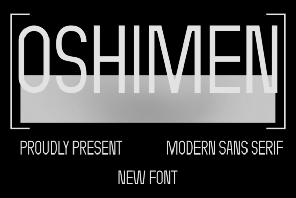 Oshimen: A Modern Sans Serif Font for Bold Branding