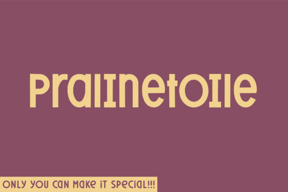 Pralinetoile Font for Handmade Branding