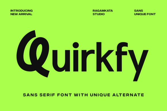 Quirkfy Font: Bold Sans Serif for Crafters