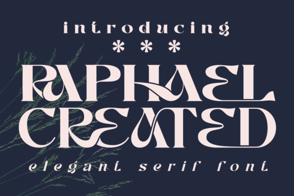 Raphael Created: A Friendly Wide Sans Serif for Modern Design