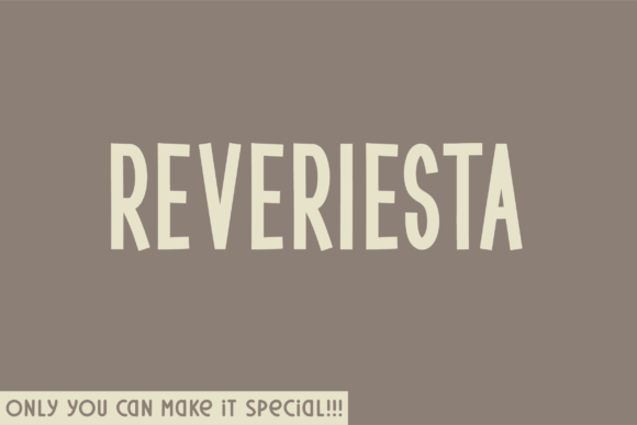 Reveriesta: The Display Font for Modern Campaigns