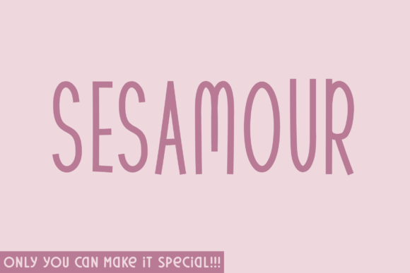 Sesamour: A Modern Sans Serif Font for Branding