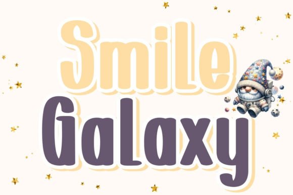 Smile Galaxy Typeface for Editorial Charm