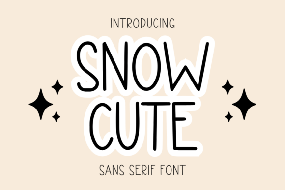 Snow Cute Font for Clear Campaign Design