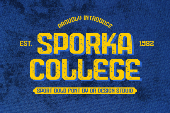 Sporka College: The Textured Typeface for Bold Campaigns