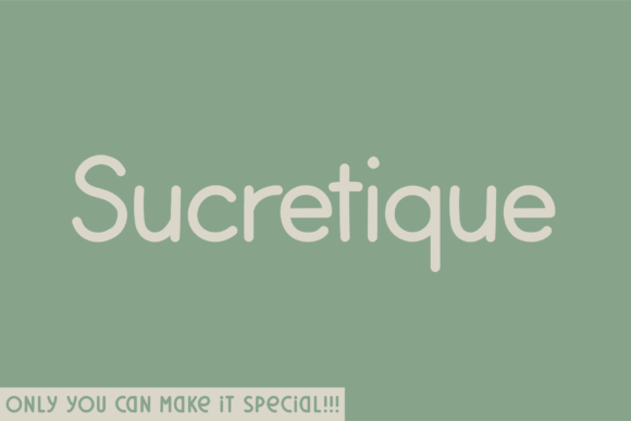 Sucretique: A Handwritten Sans Serif Font for Branding