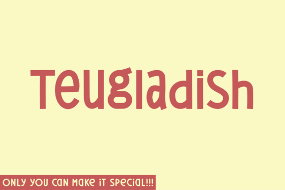 Teugladish: A Modern Sans Serif Typeface for Bold Branding