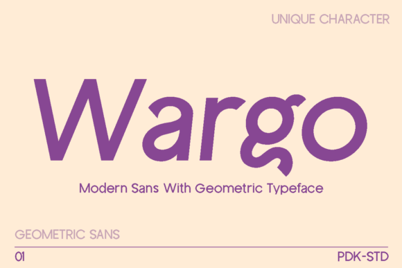 Wargo: The Geometric Typeface for Modern Branding